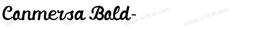Conmersa Bold字体转换